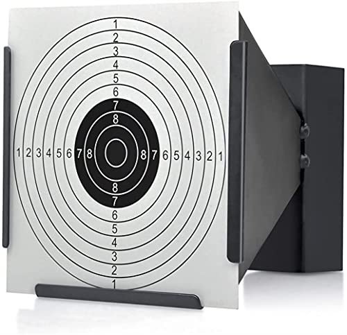 Faixa de borracha para estilingue, suporte de alvo de 14 * 14 cm + 100 alvos de rifle de ar Pellet A