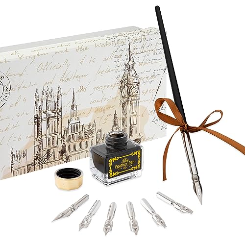 Kalligraphie-Füller von Nassau Fine Art mit verschiedenen Schreibfedern