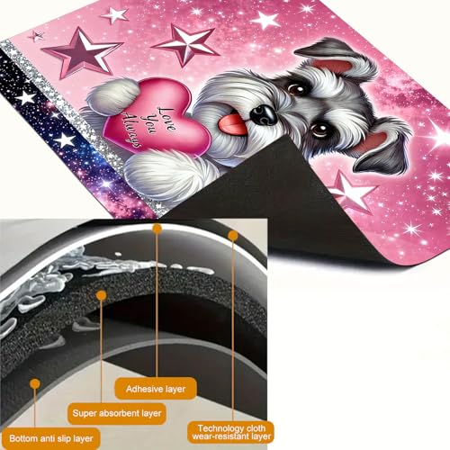 Image of HOMETITUTE Spring Stove Top Cover 28x20 Puppy Heart Heat Resistant