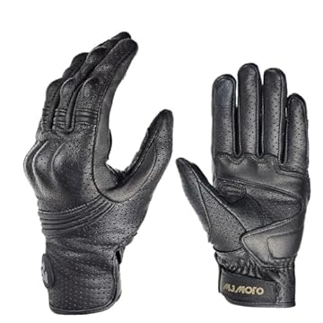 retro leather motorcycle gloves
