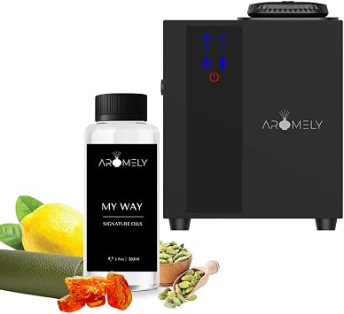 Aromely ARO-Home Smart Bluetooth HVAC Diffuser with 150ml My Way Essential Oil Premium Home Aroma Diffuser for a Luxury Atmosphere