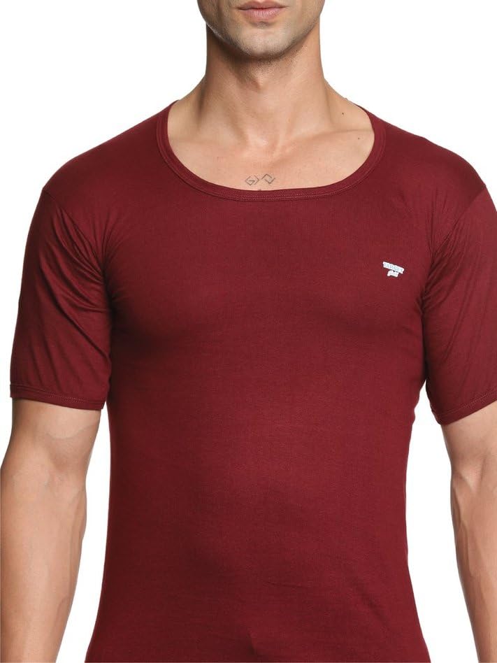 Image of Men's Vest - 100% Cotton, Comfortable, Color Baniyan for Men(Pack of 4)(Color May Vary)