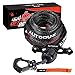 1/4" x 50ft Synthetic Winch Rope Kit with Protective Sleeve+Winch Fairlead+ Stopper+Hook, Black -  AUTODUNK, WR-HSB-AL-KIT