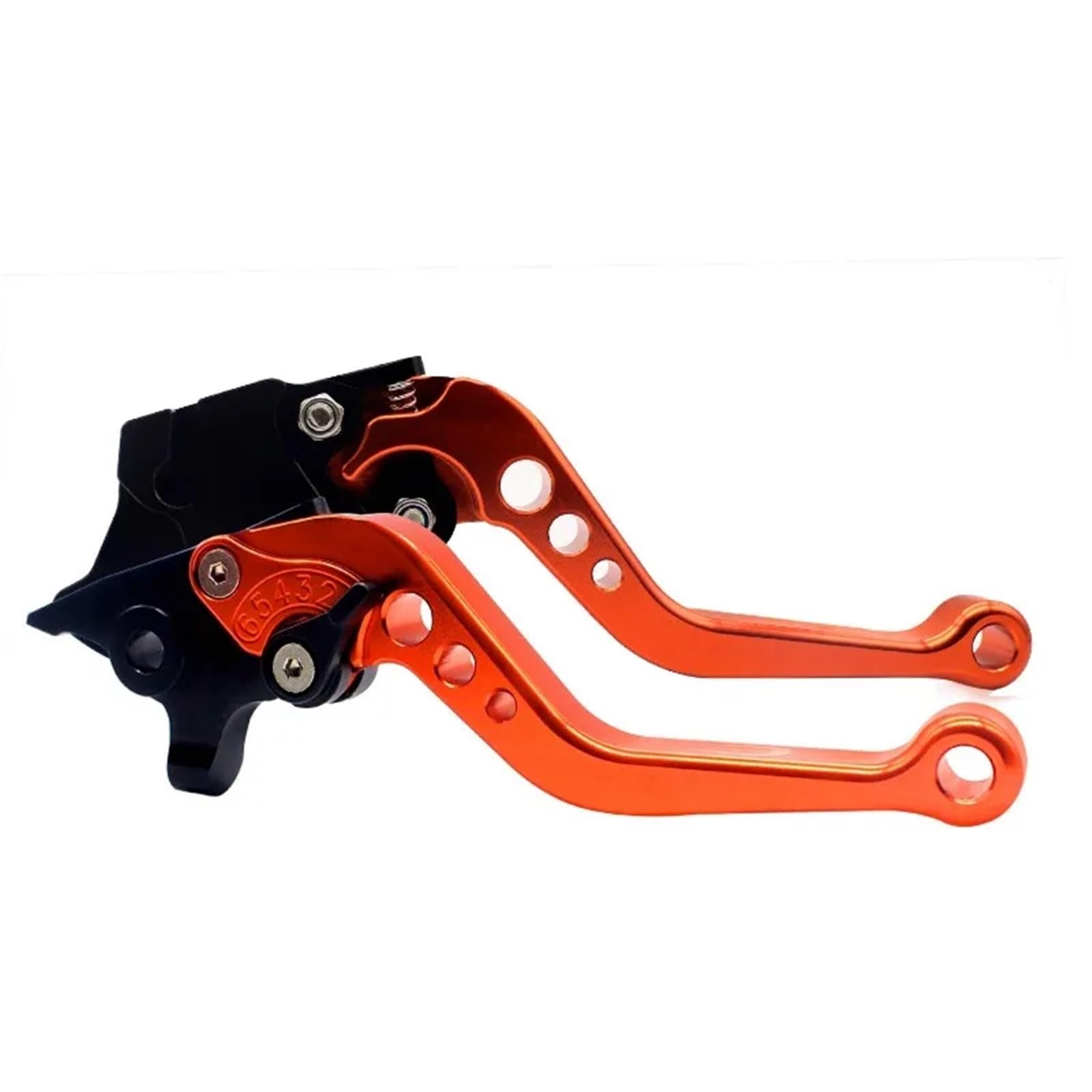 Gjihkwgz Motorcycle Brake Clutch Lever for BMW for Suzuki Universal Motorcycle Clutch Brake Handle Drum Lever Motorbike Accessories Alloy CNC Clutch Brake Lever(Orange)