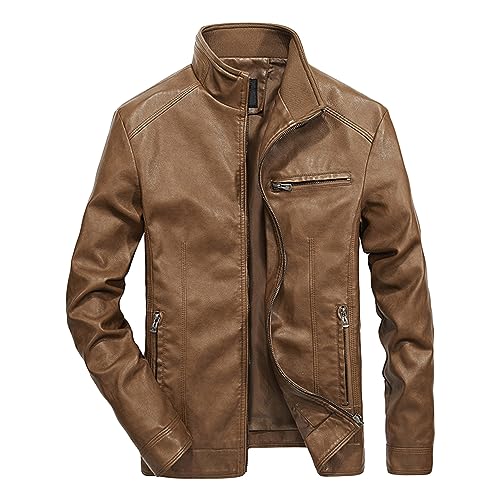 Veste en cuir rétro hommes blouson de motard parfait pour vos sorties urbaines