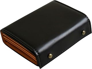 M-PIU 对折钱包 millefoglie CORDOVAN 米列福利埃2, black (黑)