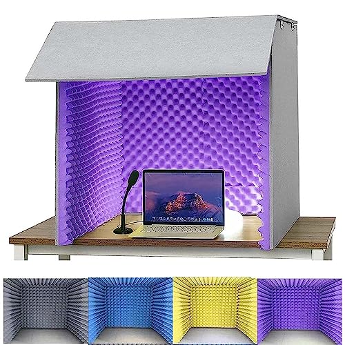 Panneaux acoustiques en cabine portable 80 cm pour isolation de microphone