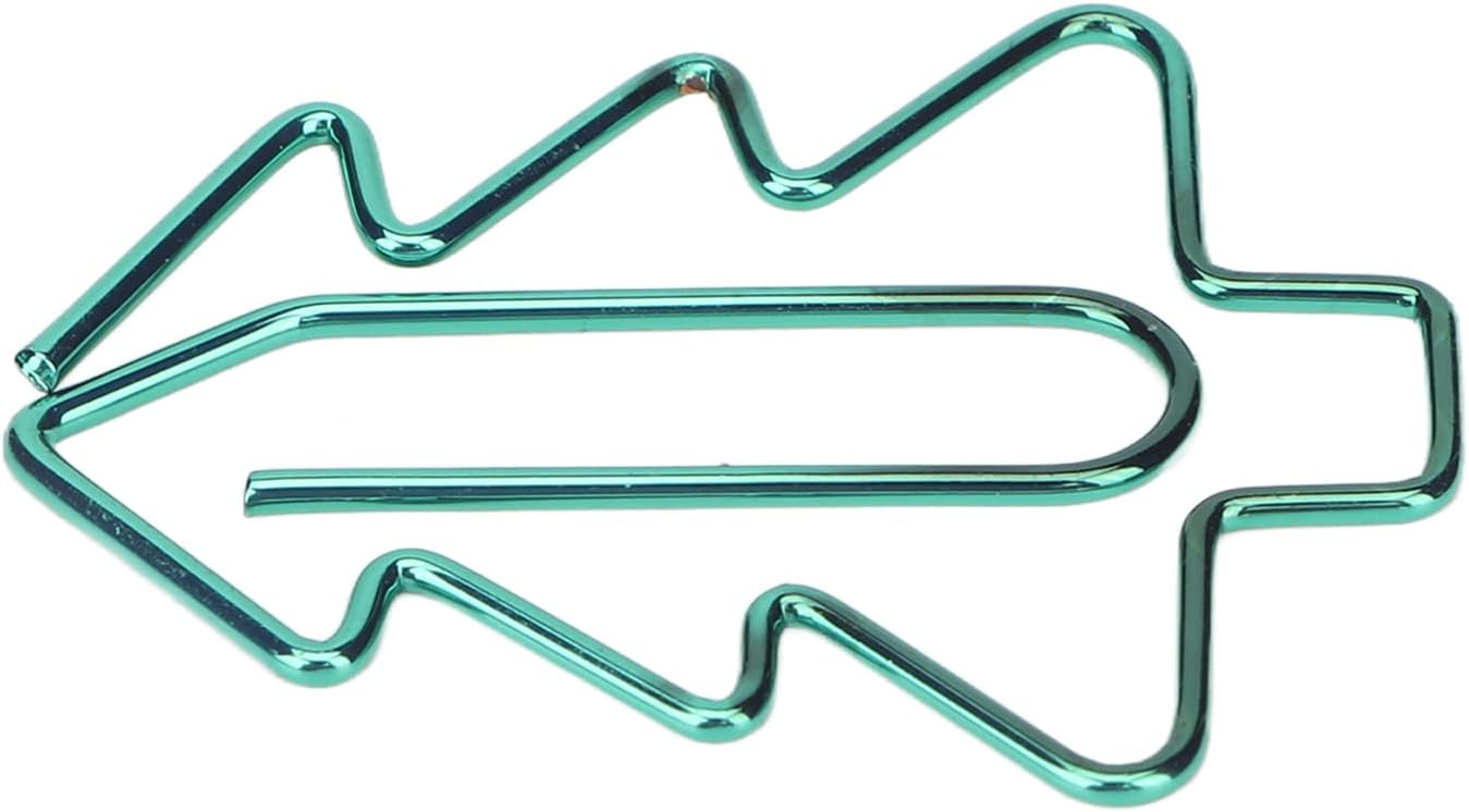 Tree Shaped Paper Clips,100Pcs Mini Cute Hollow Paperclips Electroplated Metal Office Clips for Document Sorting Organizing