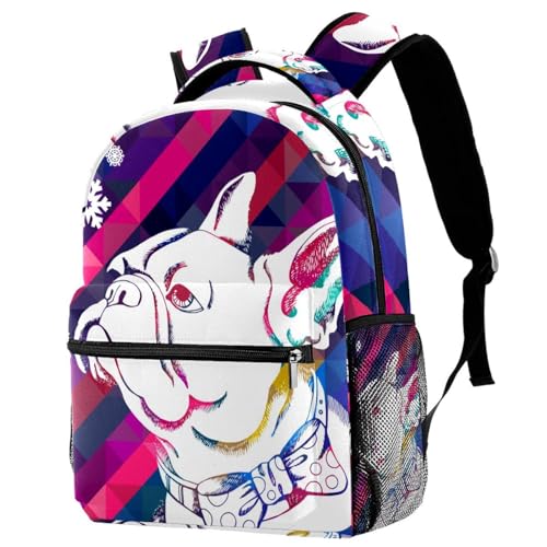 Sac à dos d'école multicolore pour adolescents idéal pour les cours et les sorties