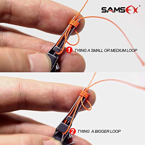 Image of SAMSFX Fishing Knot Tying Tool 4 inch Quick Knot Tool 6 in 1 Multifunction Nippers