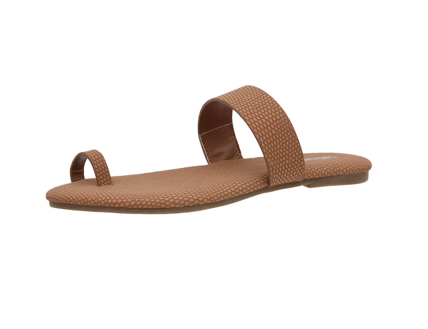 CUSHIONAIRE Women's Carson toe ring slide Sandal with Memory Foam
