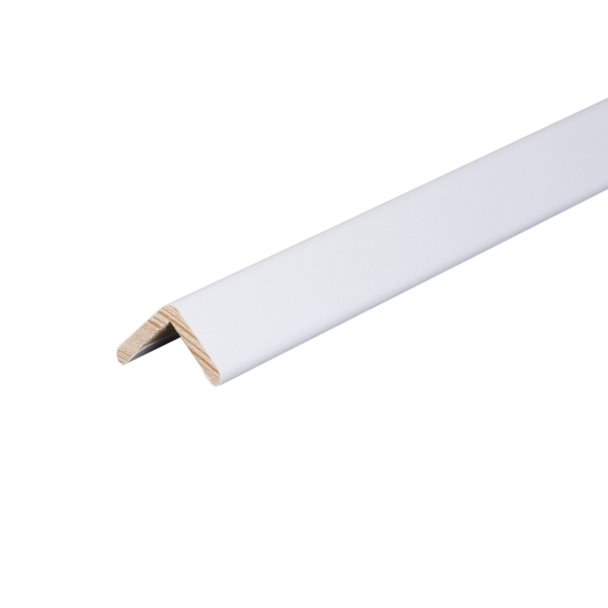 Kosche Winkelprofil Massivholz 28 x 28 x 2400 mm Ulme – Kantenschutz, Eckschutzprofil
