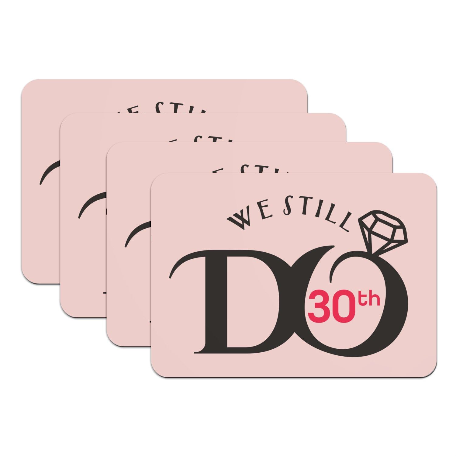 Sets de table rose antidérapants grand format pour protéger vos meubles des taches et chocs