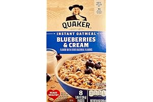 Quaker Instant Oatmeal: Indulge in the Sweetness of Blueberries and Cream