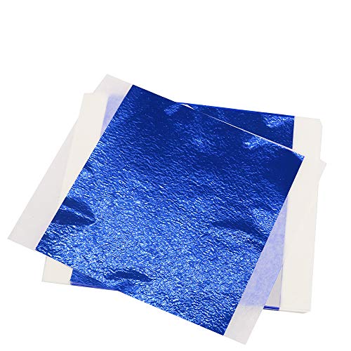 My Berg Imitation Gold Blue Leaf 200 Sheets Gilding Foil 3.15