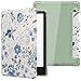 Produktbild MoKo Hülle für 6.8" All-New Kindle Paperwhite (11. Generation 2021 Modell), Ultraklar Weich Flexibel Transparent TPU Rückseite Leicht Schutzhülle mit Auto Schlaf/Aufwach, Weiß/Blau