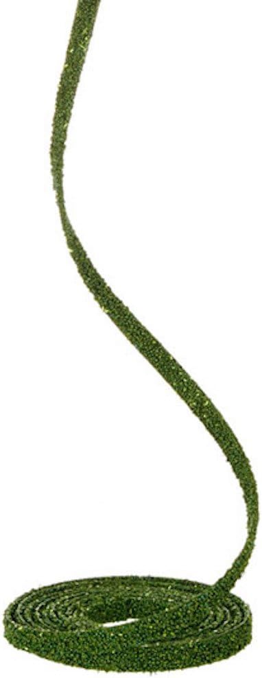 Curly Green Christmas Tree, Wreath, Mantle Garland, 15 Feet Long, Sparkles!