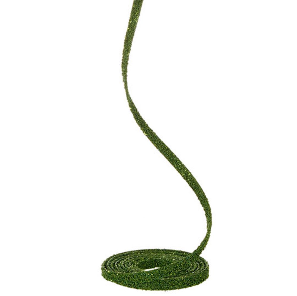 Curly Green Christmas Tree, Wreath, Mantle Garland, 15 Feet Long, Sparkles!