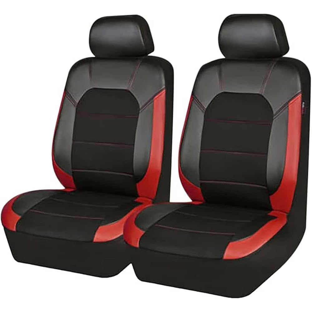 TFIUMCRGW For MG MG4 MG5 MG6 ZS HS EV MULAN Car Seat Covers Full Set, Breathable Faux Leather Seat Protectors, Waterproof Automotive Seat Guards,D