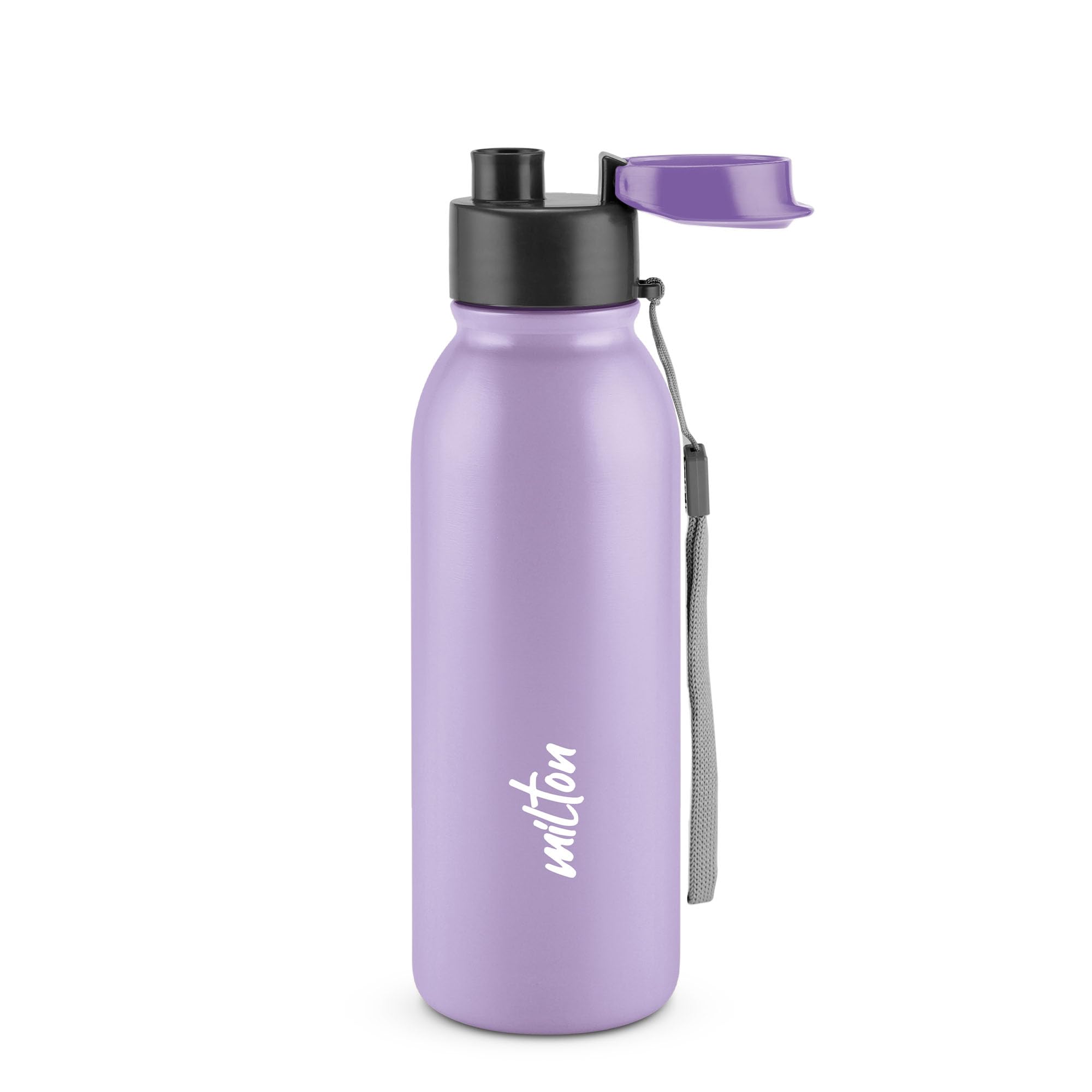 MILTON Caper 750 Stainless Steel Water Bottle 670 ml, Single Walled, ISI Certified I Leak Proof Lid, Rust Proof I for School, Office, Gym I Purple