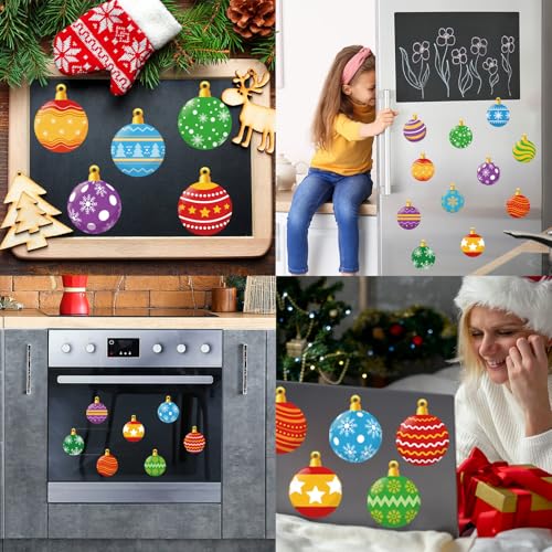 Imanes decorativos de Navidad para nevera, 16 piezas miniatura 7