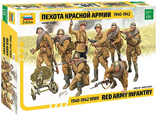 Figurine Zvezda Z3526 Maquette Infant. Armée Rouge 40/42 Haute Précision