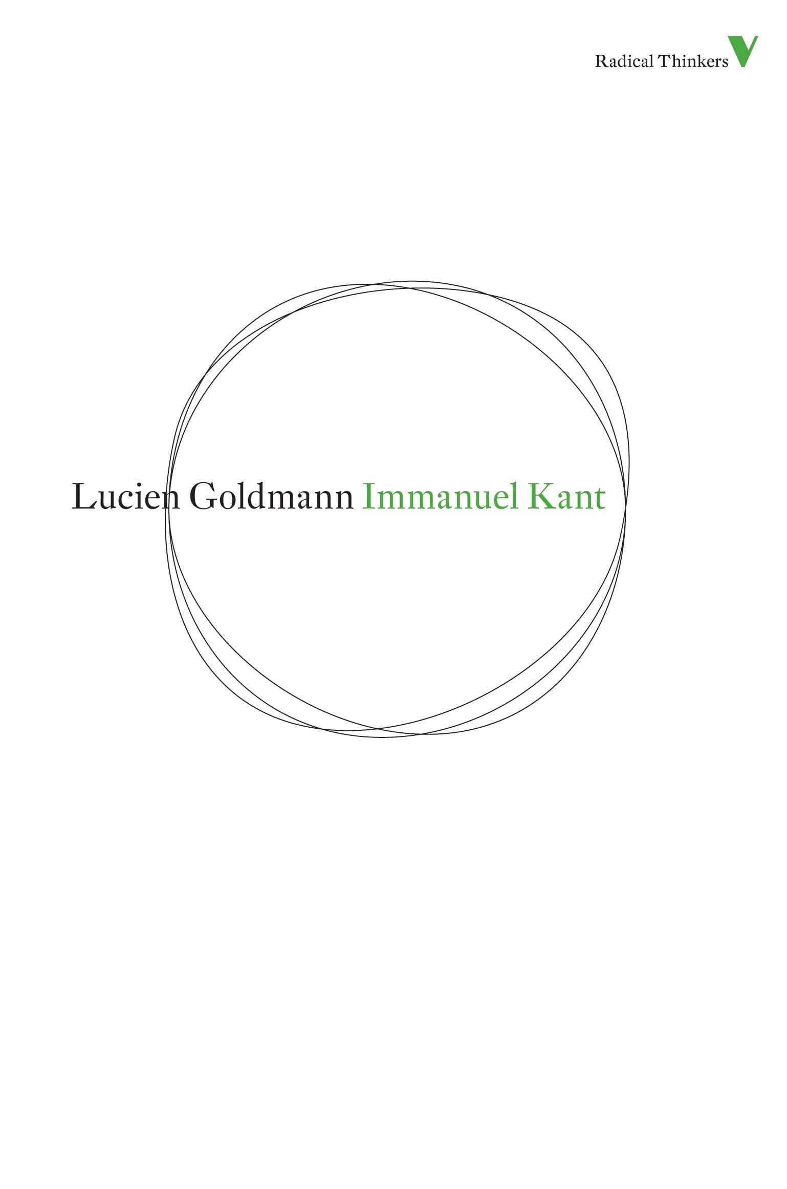 Immanuel Kant (Radical Thinkers)