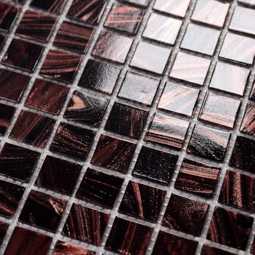 smafusion 11.5sqft Glass Mosaic Tiles,Bathroom,Kitchen Backsplash, Swimming Pools,Shower Tile,Outdoor Tile