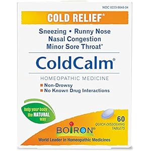 Boiron Coldcalm Quick-Dissolving Tablets 60 Tablets (Pack of 12)12