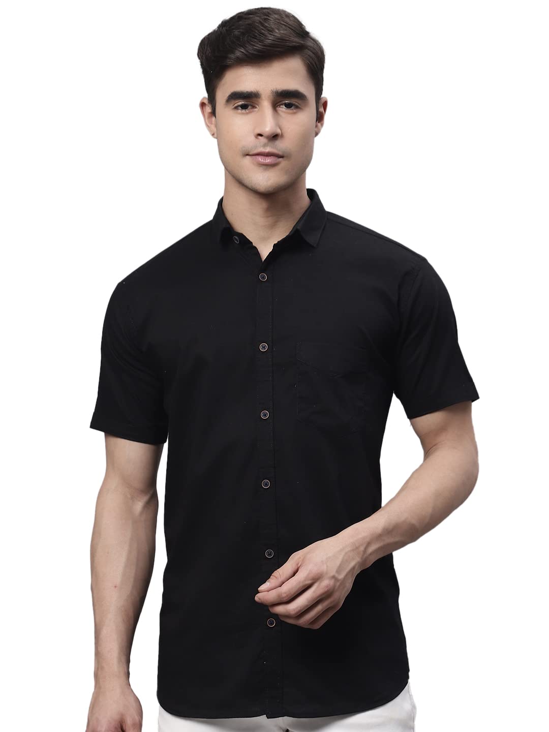 Majestic Man Men's Cotton Slim Fit Shirt