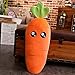huobeibei Giù Espressione del Fumetto Carota Peluche Giocattolo Bambola Cuscino Carino Simulazione Bambola vegetale Peluche Regalo di Festa per Bambini 45 cm E.