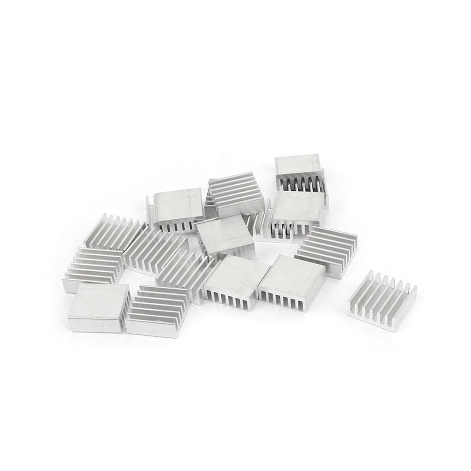 Per dissipatori di calore chip radiatori in allumi 10 pezzi Dissipatore di calore in alluminio argentato HDD RAM CPU GPU Amplificatore Chip elettronico di raffreddamento