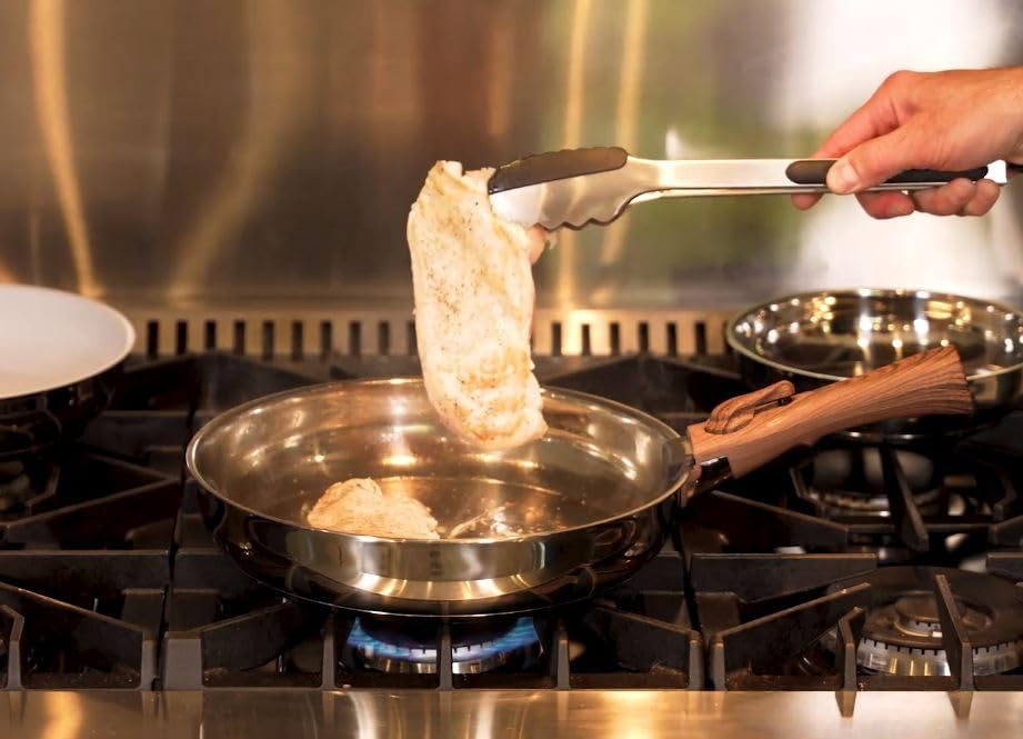 Miniatura 8 de Ergo Chef Pro Series - Juego de 8 sartenes inteligentes, asas extraíbles, ahorro de espacio para cocinas, caravanas y campamentos. Compatible con