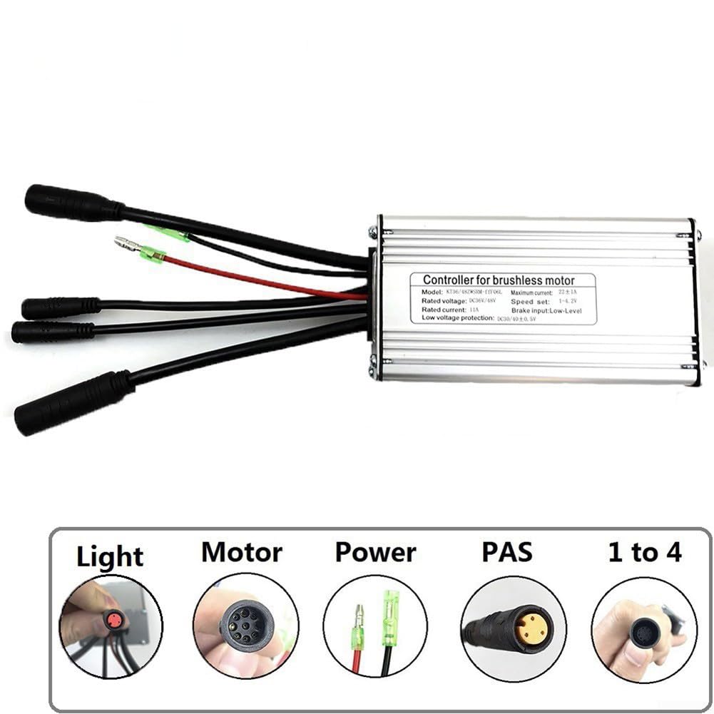 Controller brushless a onda sinusoidale 500W 36V/48V 22A per accessori KT con controllo frenante sensibile