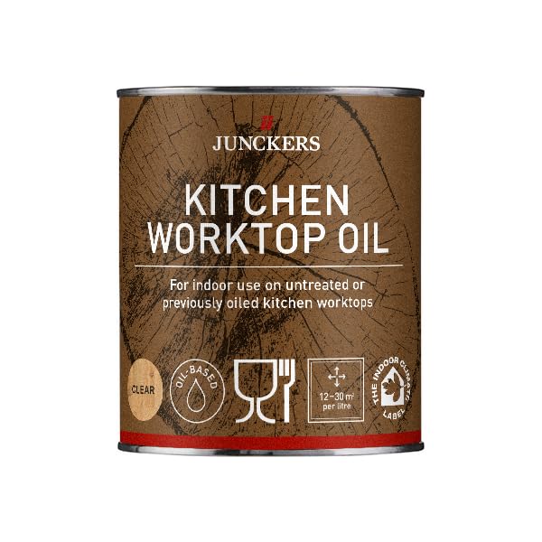 Junckers Kitchen Worktop Oil Clear 750ml for Indoor Wooden Worktops