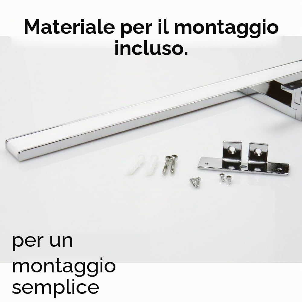 Lampada da bagno a LED 3 colori in 1 Luce da bagno Lampada per specchio Luce per specchio 230V, lunghezza: 600 mm