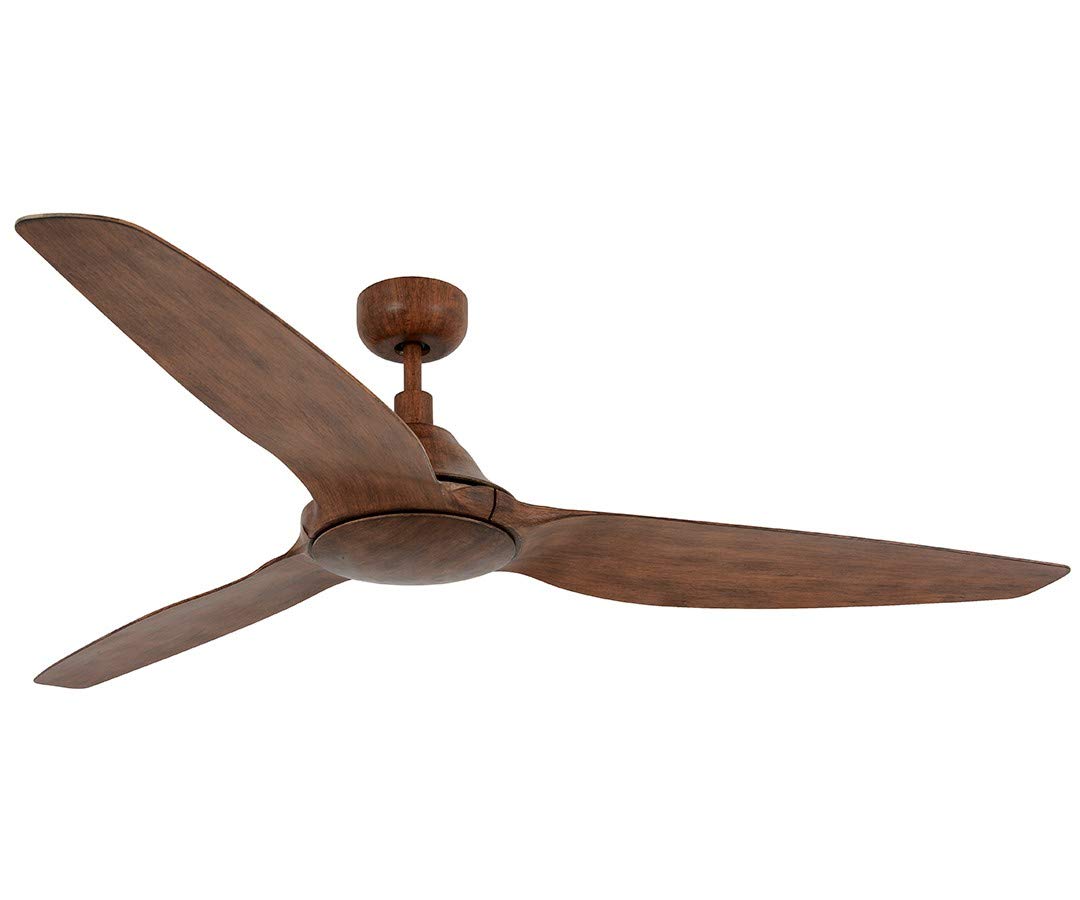 LUCCI AIR Airfusion Type A DC Ceiling Fan with Remote and Wall Mount, 60", Dark Koa