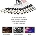 PRORECK 8-Channel Low Profile XLR Send Circuit Board Snake Cables, XLR Splitter Cable for Live, Recording, Stage, Studio, 50 Feet Long