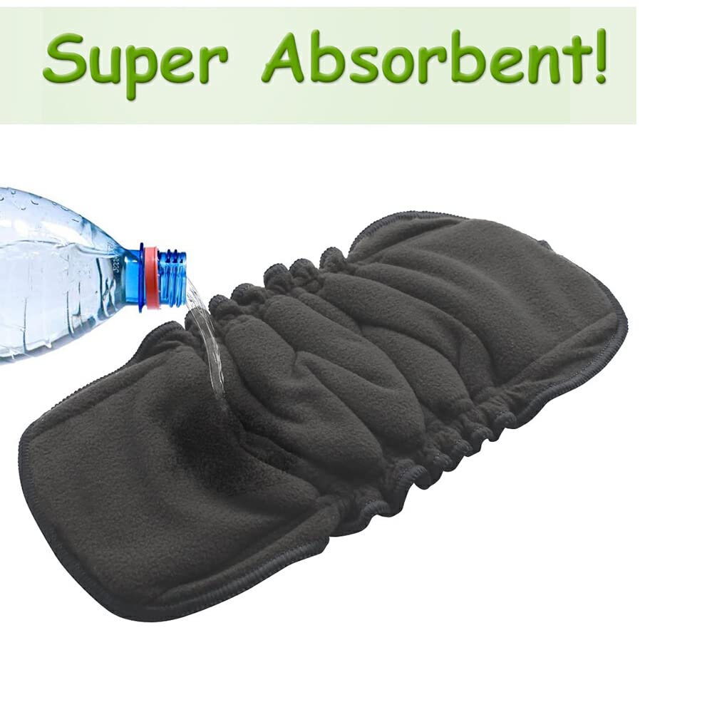 Lot de 10 couches lavables pour bébé couches de poche lavables inserts de remplacement confortables doublures portables nuit bébé