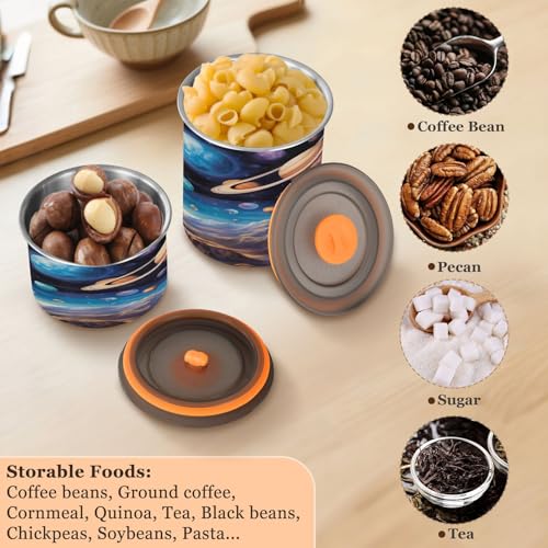 Recipiente para café hermético azul 500 ml acero inox miniatura 5