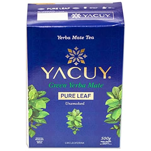 Circle of Drink - Yacuy Pure Leaf Yerba Mate - Unsmoked and Air Dried - Vacuumed Sealed Fresh - Natural Clean Energy - 500g, 1.1lbs (1 PACK) Cover