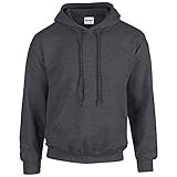 Weiches Griffgefühl Gildan - Unisex Kapuzenpullover \'Heavy Blend\' , Dark Heather, Gr. L