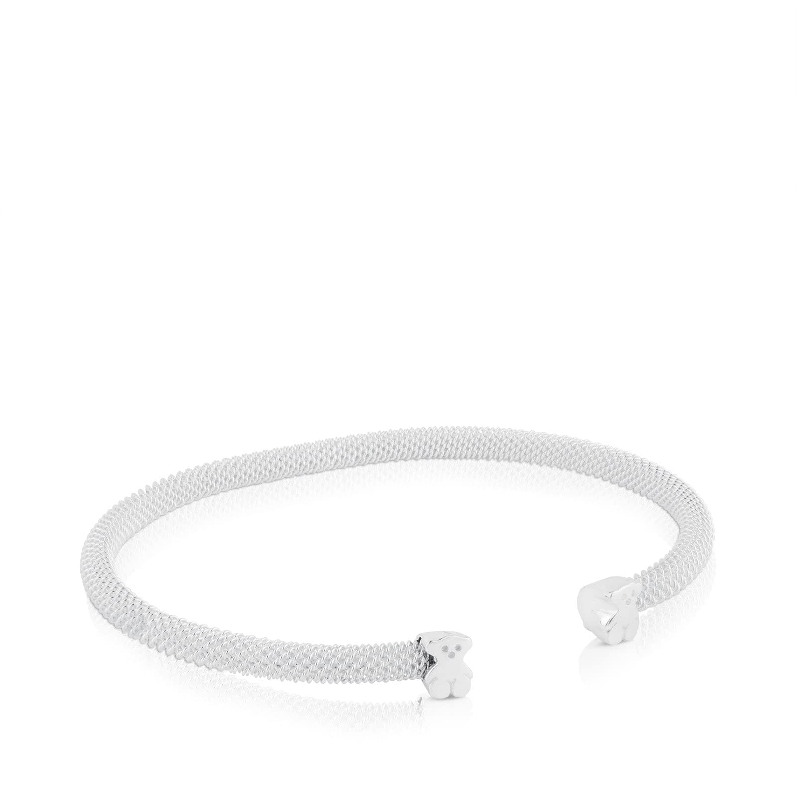 TOUS Pulsera de plata motivo oso Icon Mesh