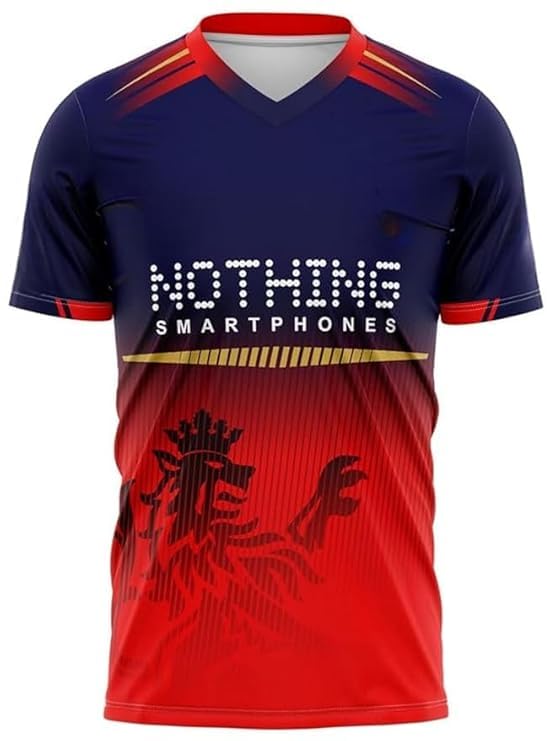 EXOTIX Virat 18 Jersey for Men & Women | Navy Blue Red RCCBB Cricket Fan Wear 2026 | Lightweight Breathable Casual Summer T-Shirt for Boys-picture-27