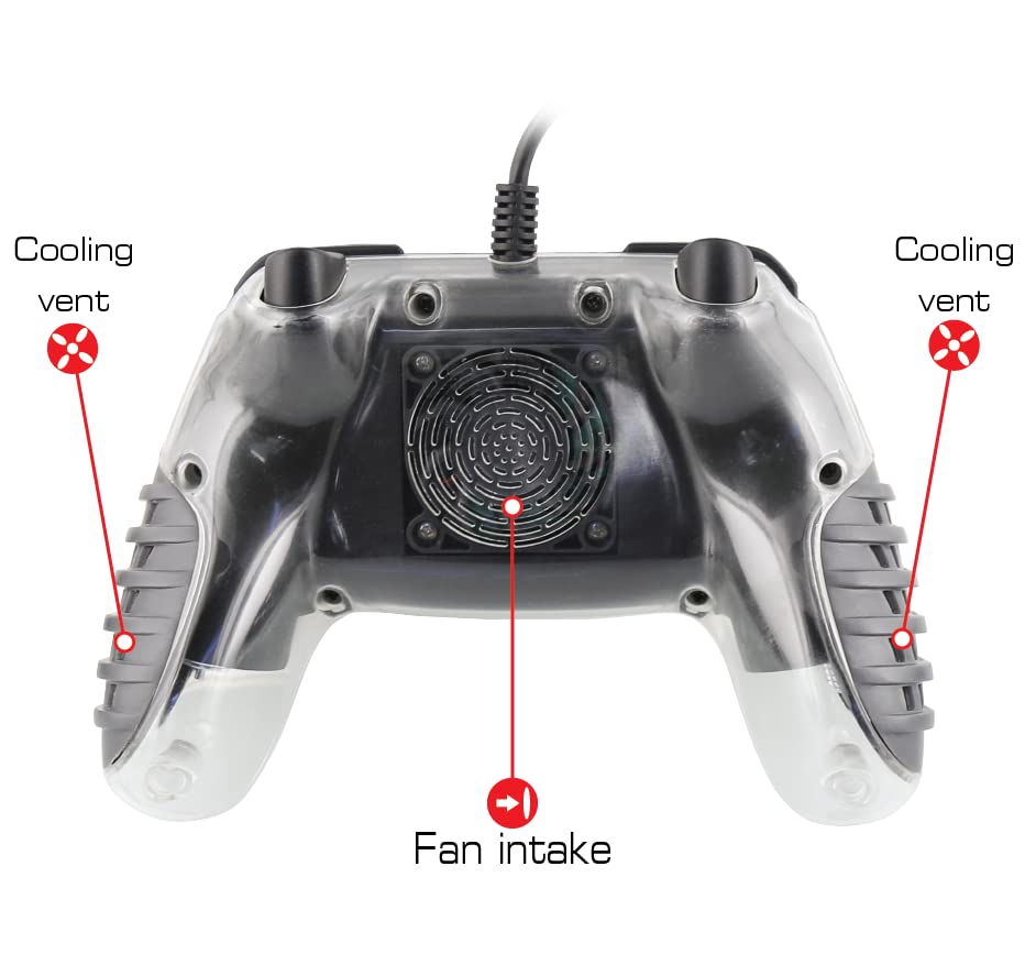 Nyko Air Glow Controller fan intake and cooling vents diagram