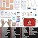 VRIEXSD Premium First Aid Kit, 320 Piece Waterproof Hard Shell Eva First Aid Kit for Home, Camping, Cars, Hiking, Travel, Businesses & Outdoor Emergencies - Emergency Medical Kits (Red)