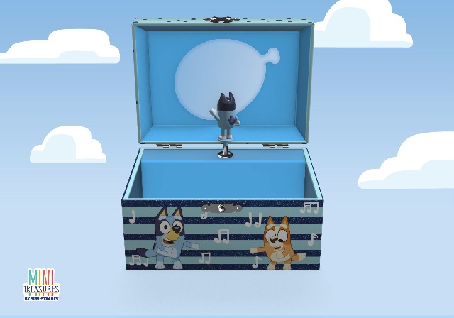 Amazon.com: Mini Treasures Bluey Jewelry Box for Girls Musical