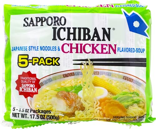 The King of Ramen Sapporo Ichiban Chicken Flavored Noodle Soup, 17.5 oz