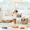 51id3wzopcl - Balance Stepping Stones for Kids 5pcs Non-Slip River Stones Obstacle Course Play Indoor and Outdoor Coordination Game Sensory Toys Toddler Ages 3 4 5 6 7 8+