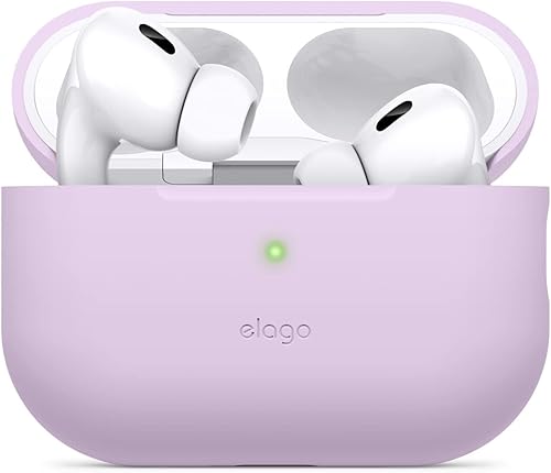 elago Funda compatible con AirPods Pro de 2 generaciĂłn (2022), funda protectora de silicona compatible con Apple AirPods Pro 2, LED frontal visible, elago Funda compatible con AirPods Pro de 2 generaciĂłn (2022), funda protectora de silicona compatible con Apple AirPods Pro 2, LED frontal visible,
